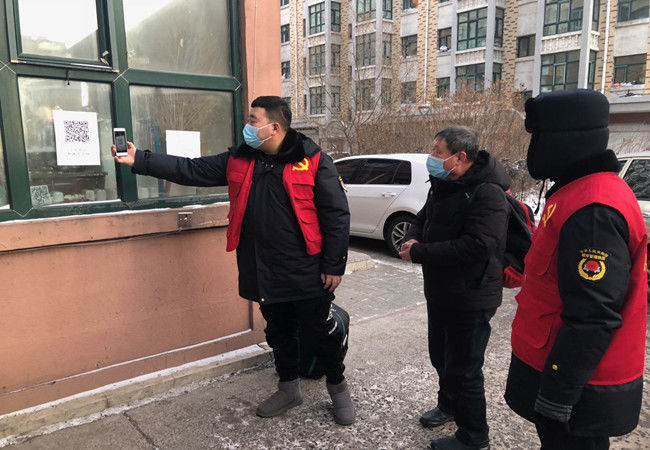 克东县党员先锋队战“疫”一线彰显志愿风采