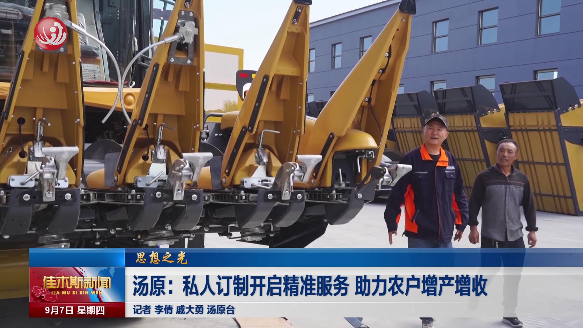 思想之光集体创作作品展播-佳木斯市汤原-私人订制开启精准服务 助力农户增产增收