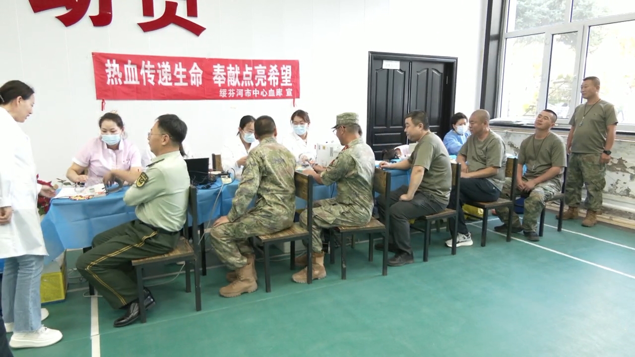 市人武部开展无偿献血活动