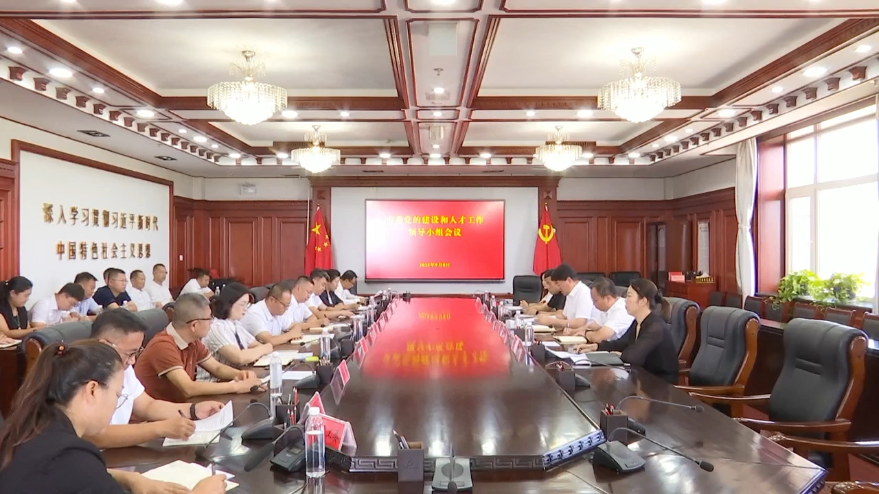 市委党的建设和人才工作领导小组会议召开