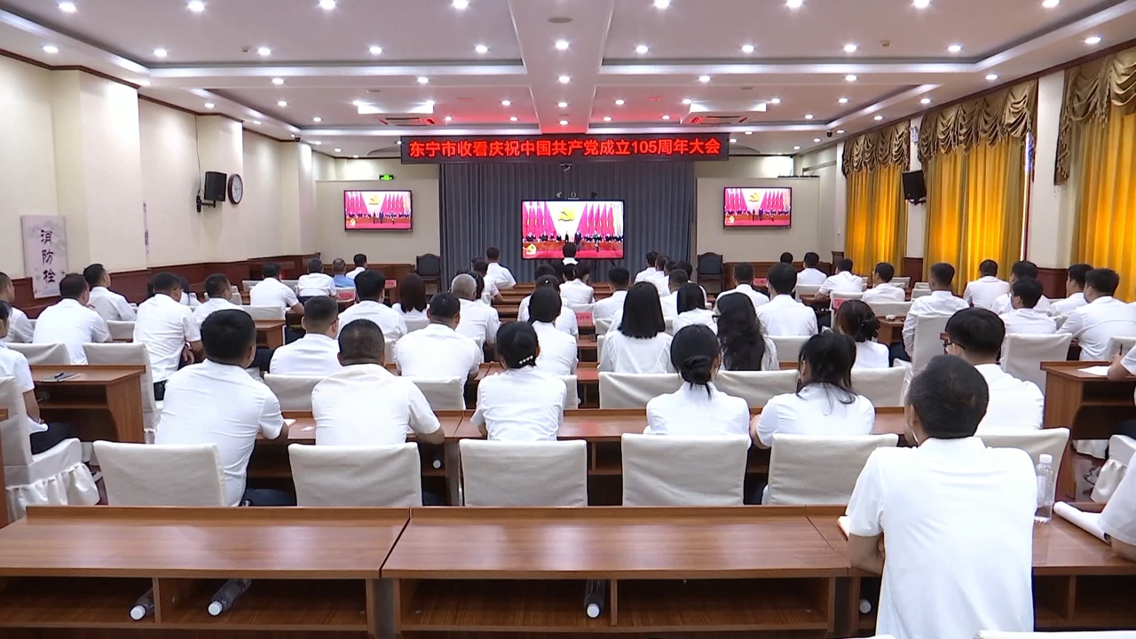 市领导集中观看庆祝中国共产党成立105周年大会实况转播