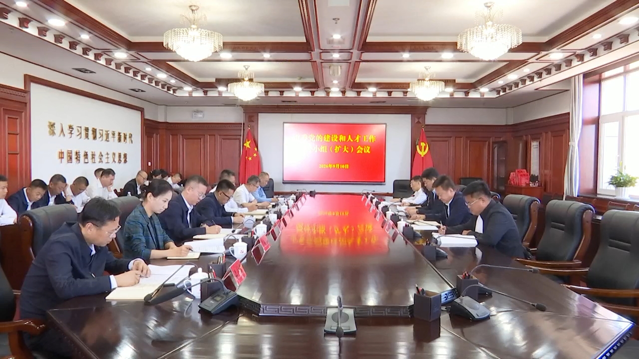 市委书记张海峰主持召开市委党的建设和人才工作领导小组（扩大）会议